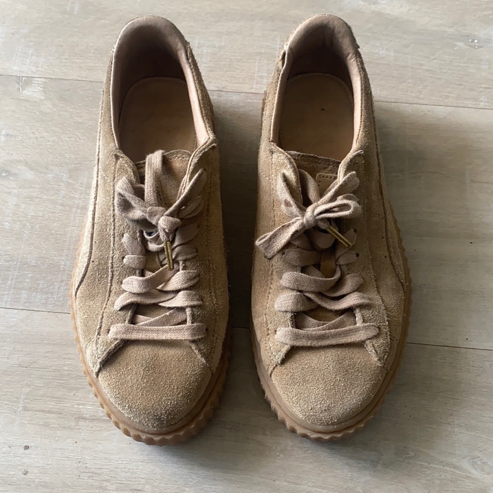 Rihanna x Puma Fenty Tan Creepers in a size 8